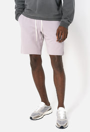 John elliott heather discount grey crimson sweat shorts