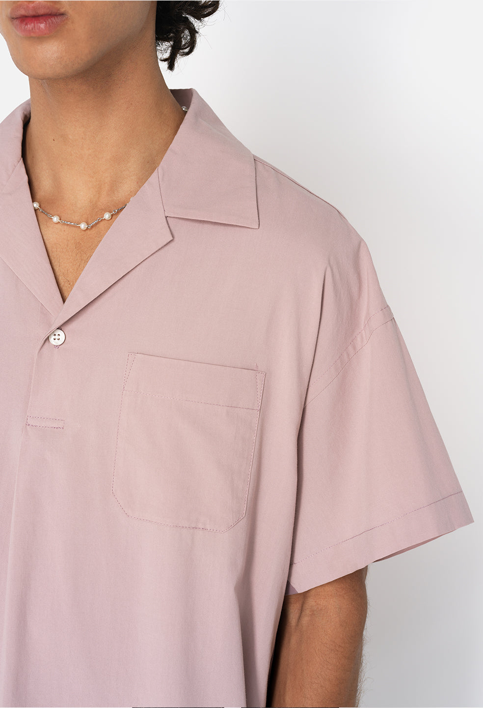 Pullover button up online shirt