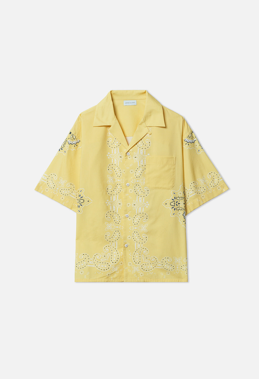 SHORT SLEEVE CAMP COLLAR SHIRT IN YELLOW – STAND BY ME