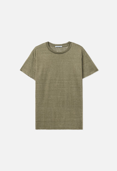 Linen Anti-Expo Tee / Olive - JOHN ELLIOTT