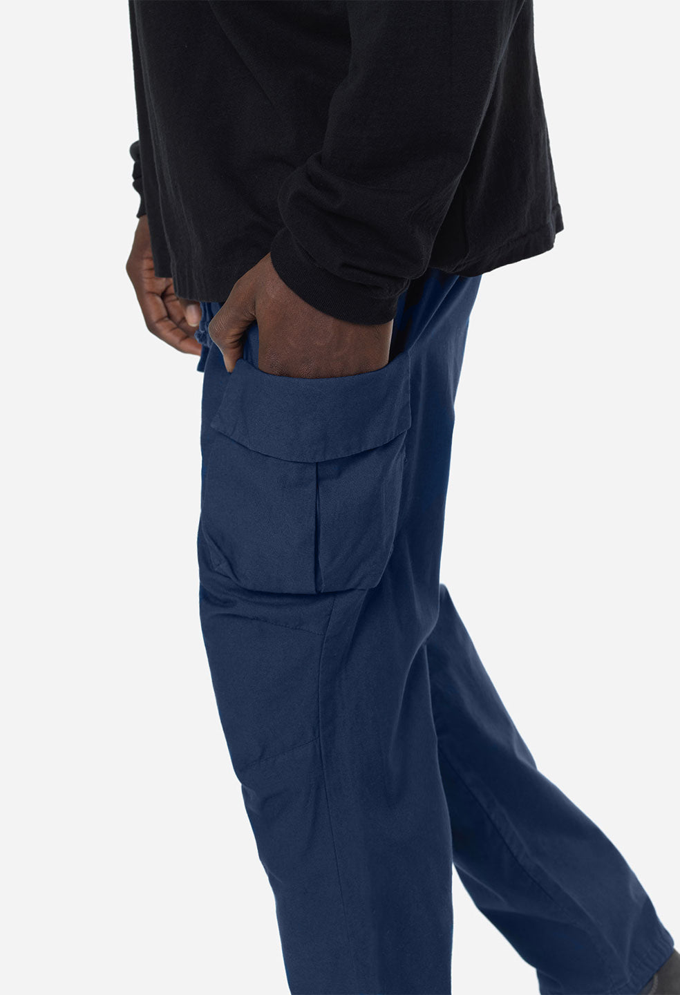 Back Sateen Cargo Pants / Navy - JOHN ELLIOTT