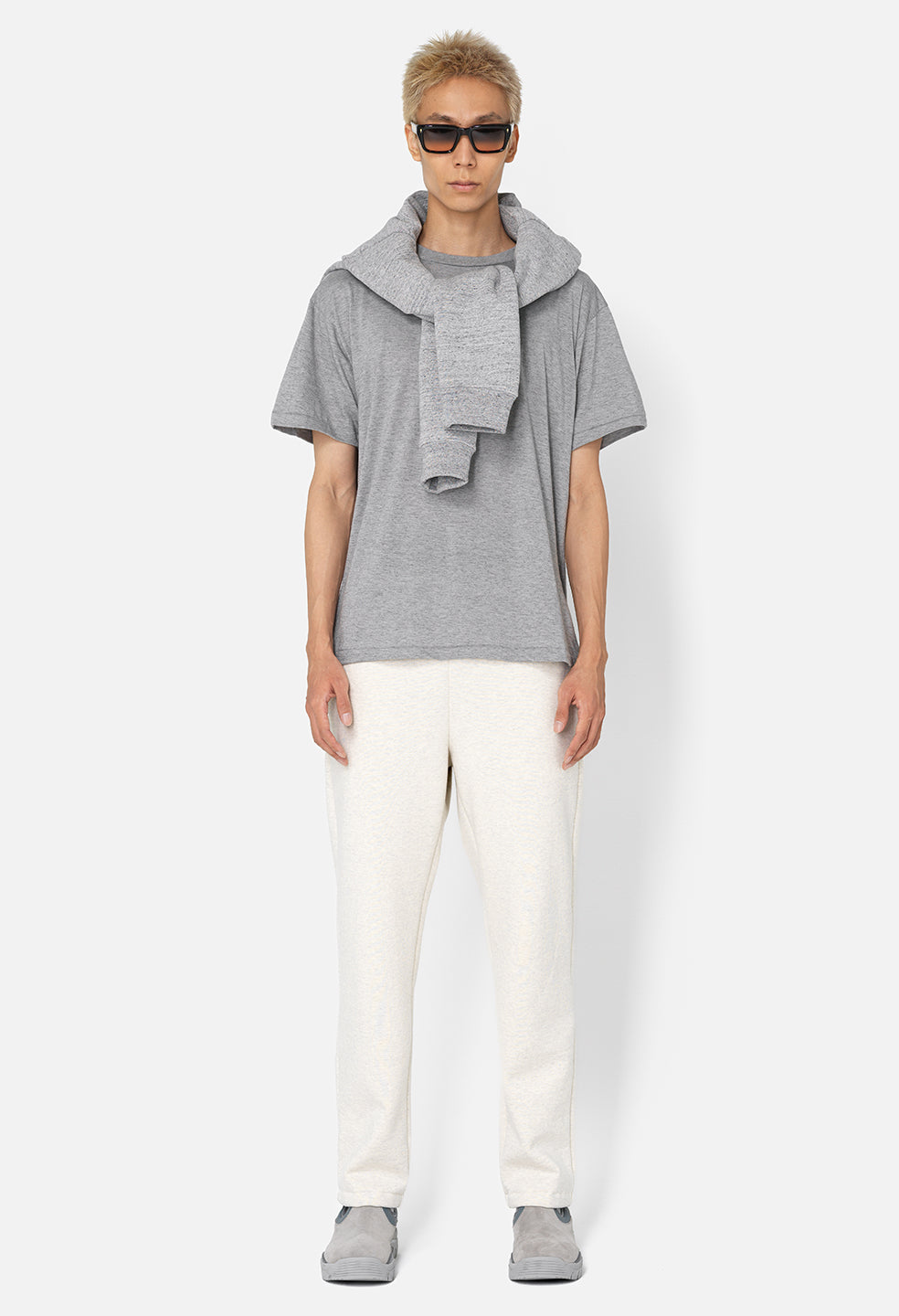 French Terry Straight Sweatpant - Ash Heather