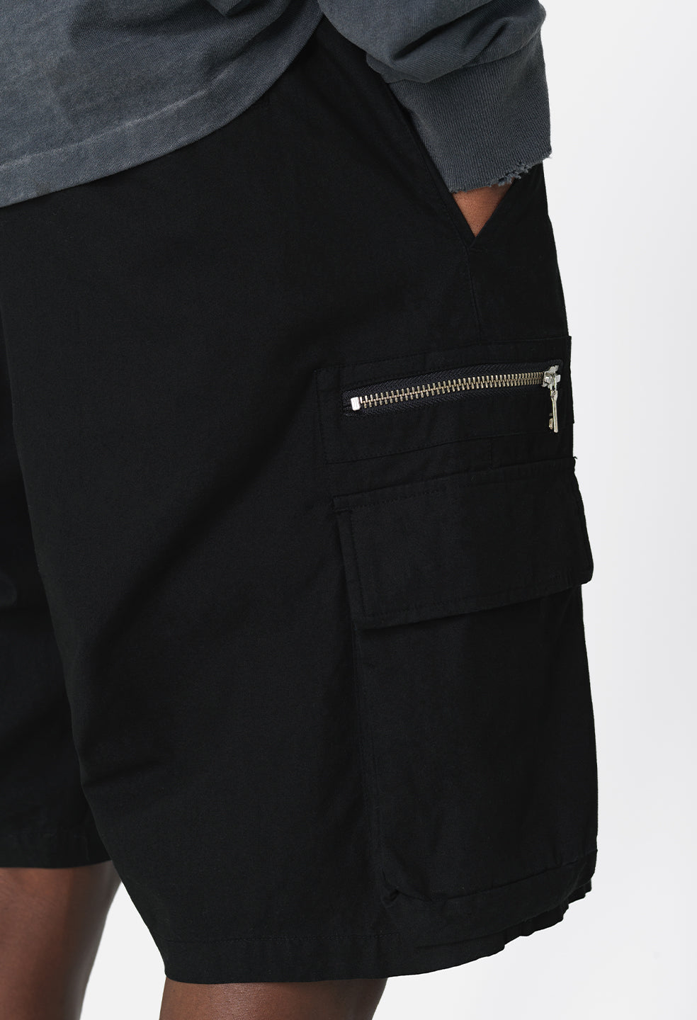 Cotton Himalayan Shorts / Black - JOHN ELLIOTT