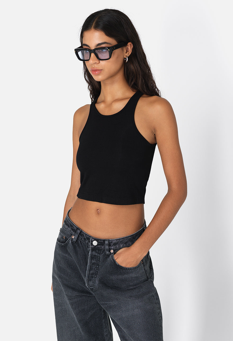 Cropped Tank Tops  Croppd Ribbed Tank Tops