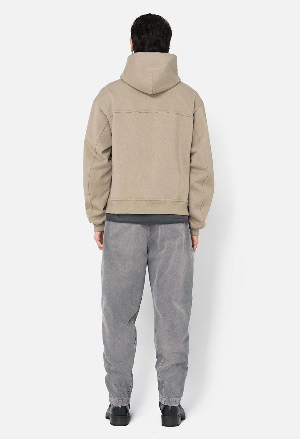 Studio Fleece Hooded Villain 2.0 / Dove - JOHN ELLIOTT