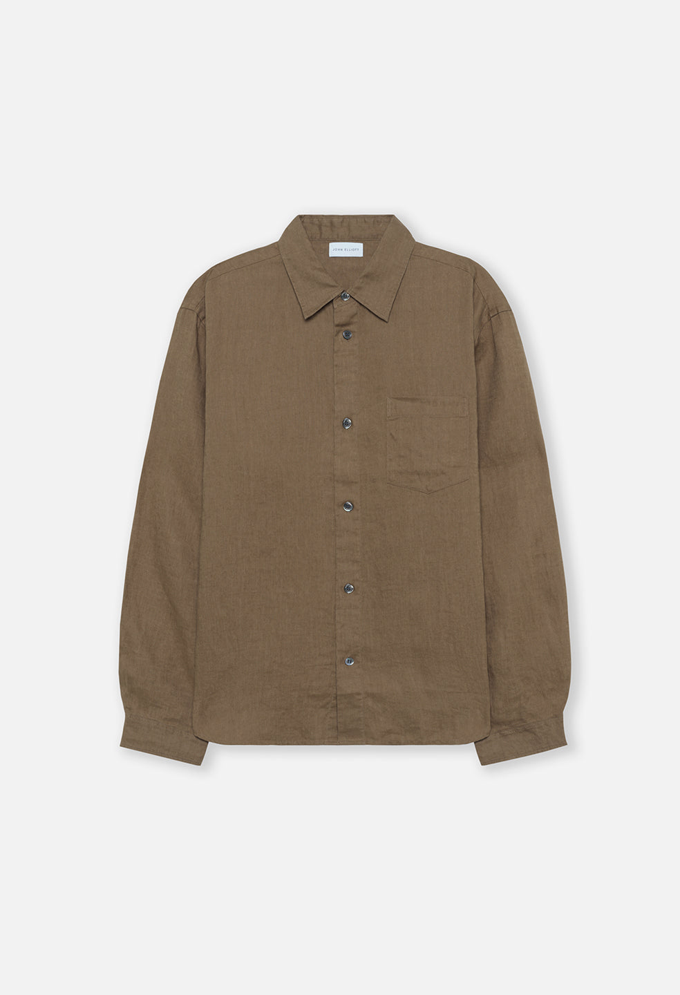 Linen Cloak Button Up / Brown