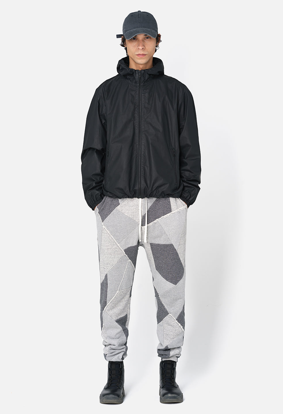 Grey Quilted Sweatpant, Pants