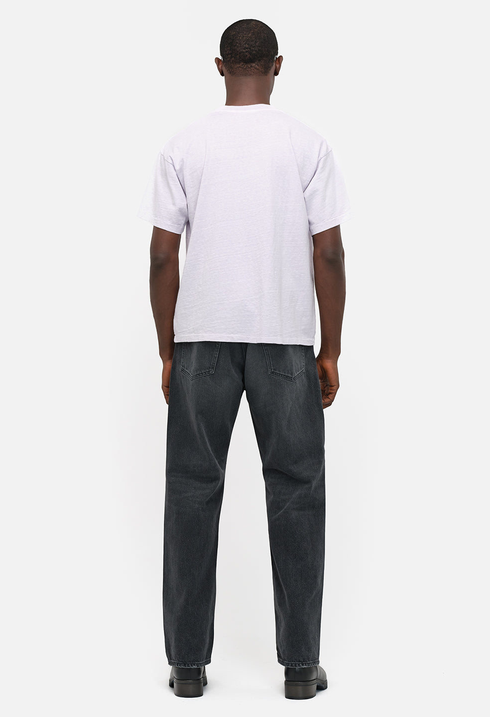 Riviera Cropped Tee / Washed Lilac - JOHN ELLIOTT