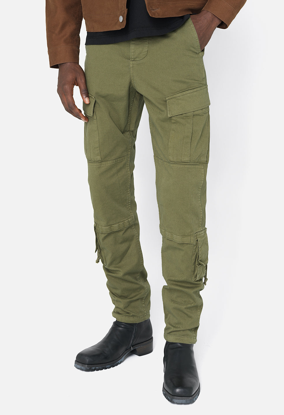 Size 30x32 Japanese Back Number Slim Fit Cargo Pants Olive Slim popular Skinny Fit Pants Casual Multi Pocket Utility Streetwear Tactical Pants W30