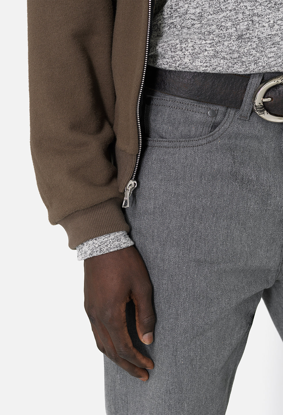 Sly High-Rise Straight / Selvedge Grey