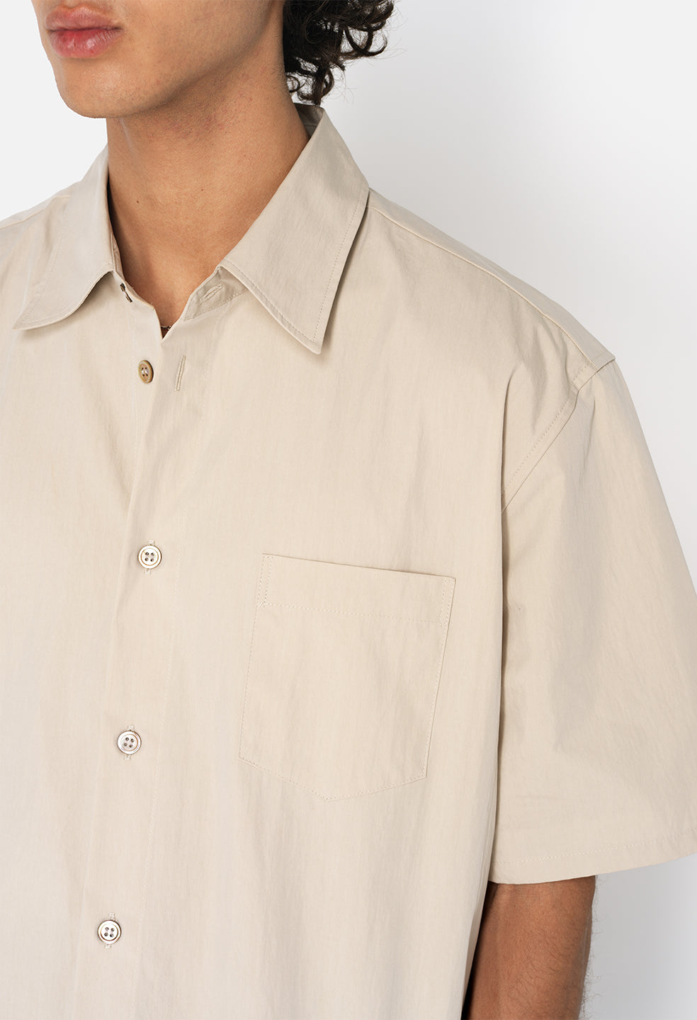 SS Cloak Button Up / Dust - JOHN ELLIOTT