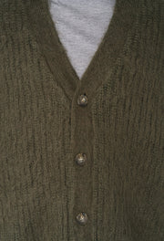 Wool Mohair Cardigan / Army