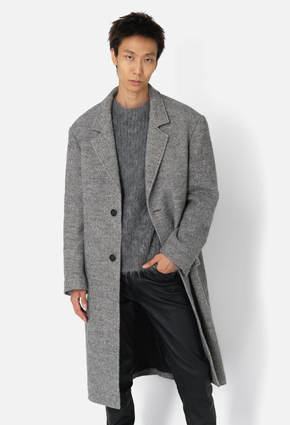 Wool Overcoat / Grey - JOHN ELLIOTT