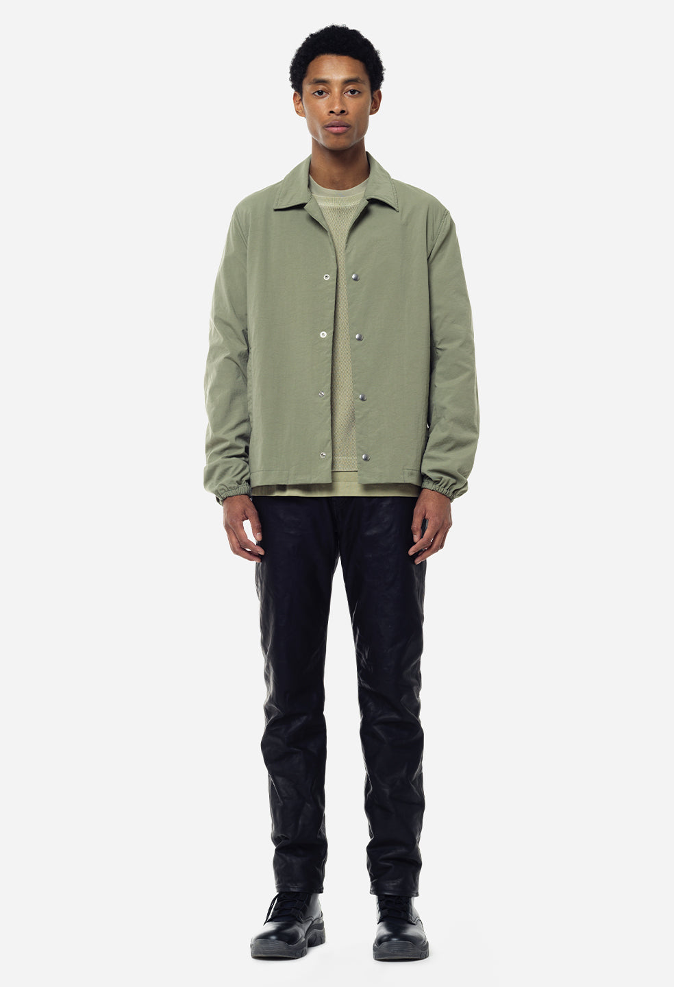 Nylon Coach's Jacket / Sage - JOHN ELLIOTT