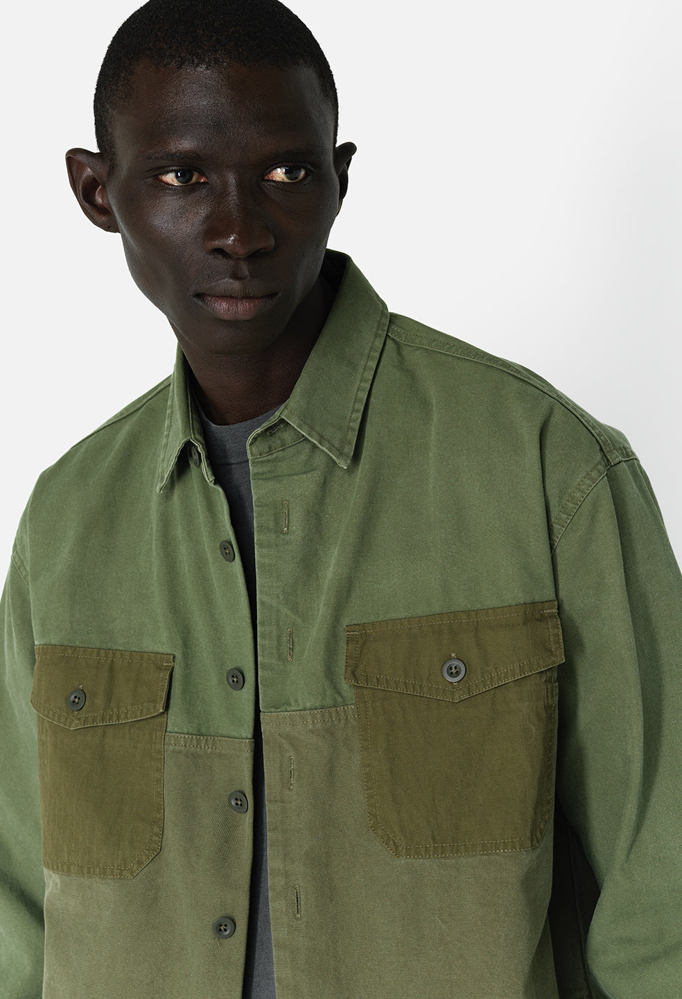 Paneled Military Hemi / Olive - JOHN ELLIOTT