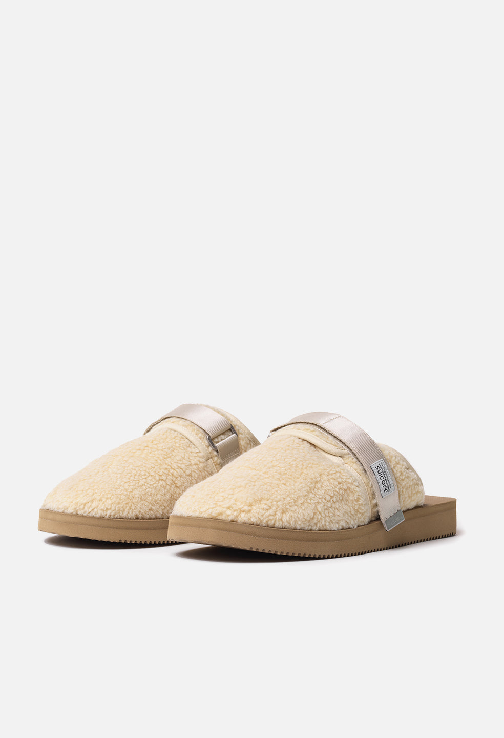 JE X Suicoke PolarFleece Zavo Slide Cream