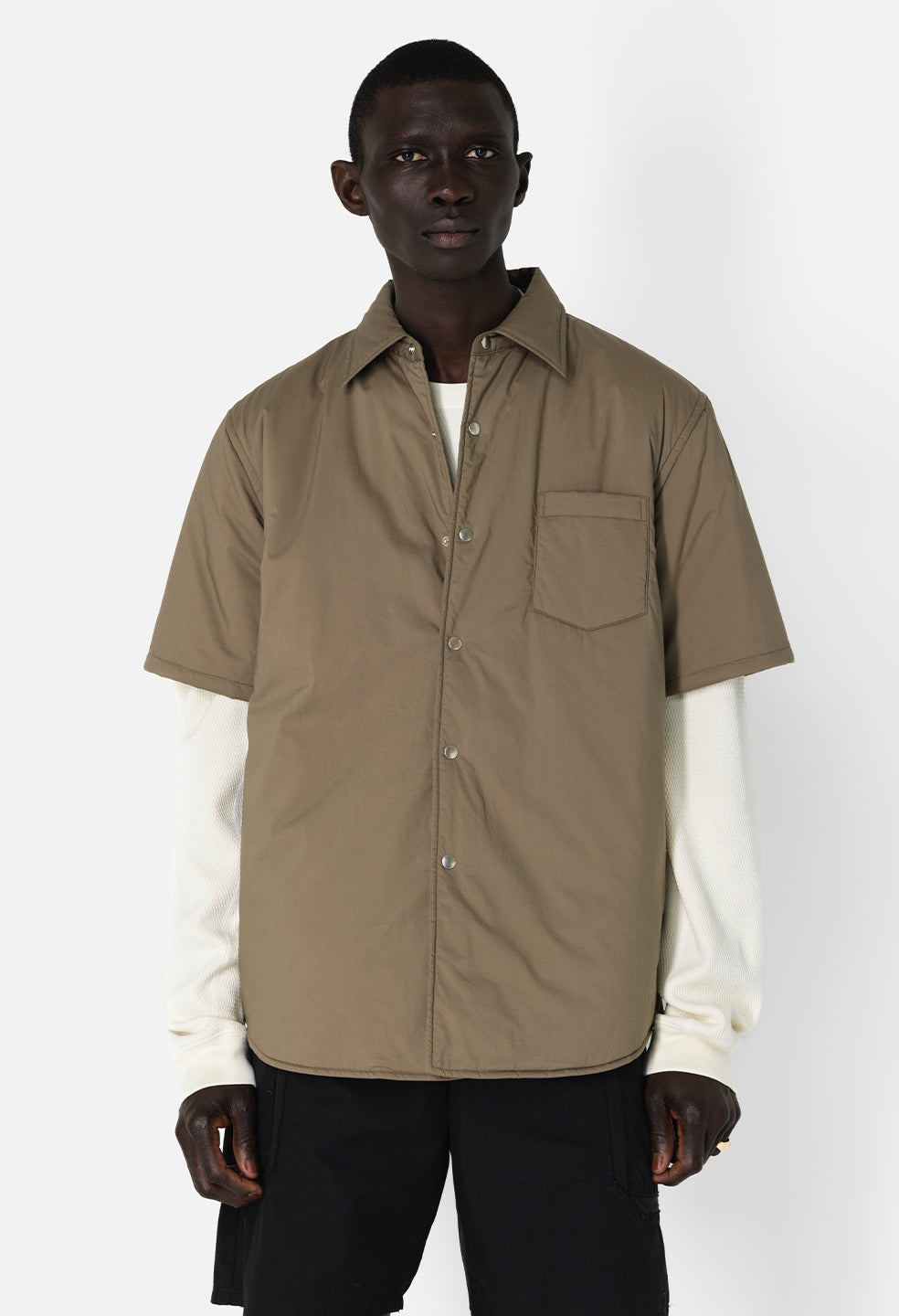 Scout Shirt / Bark - JOHN ELLIOTT