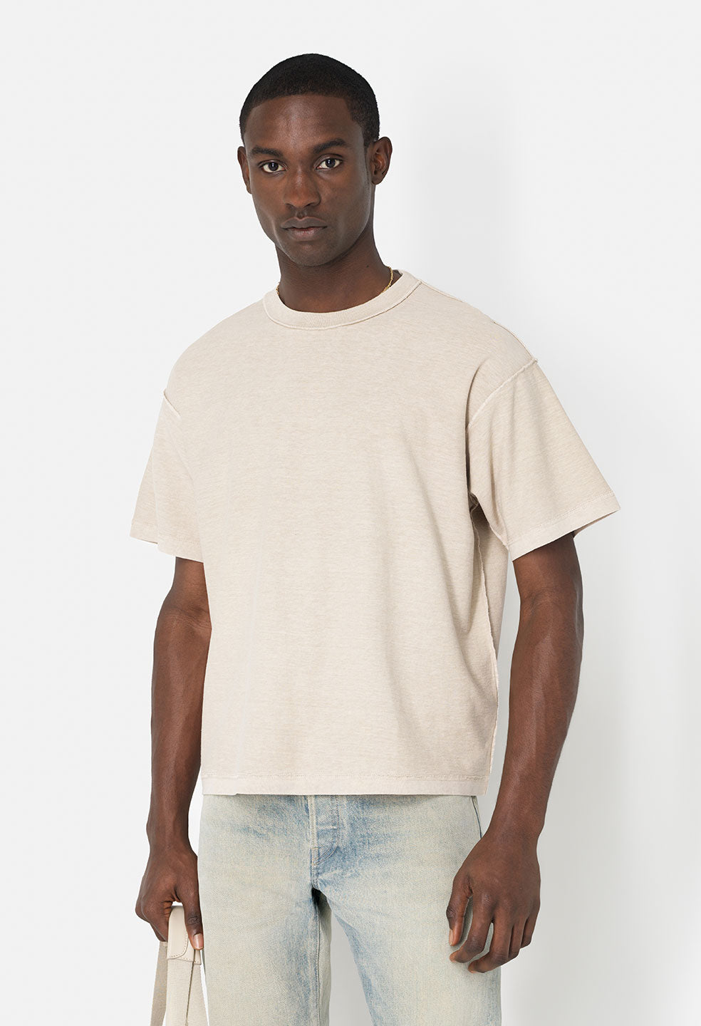 John Elliott Mineral Wash Cropped T-Shirt Thistle – LESS 17