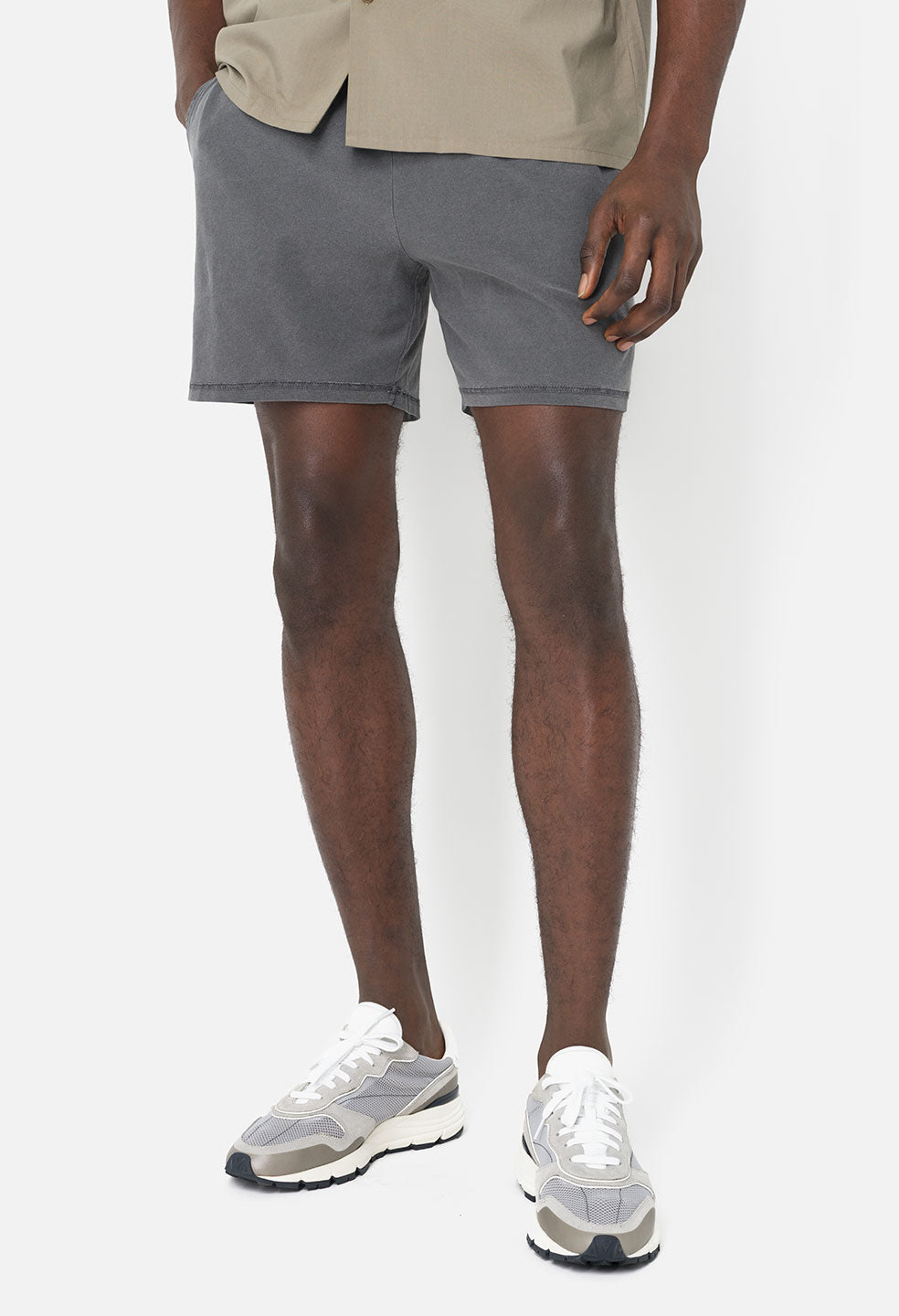 Jersey Shorts for Men, Black & Gray Jersey Shorts