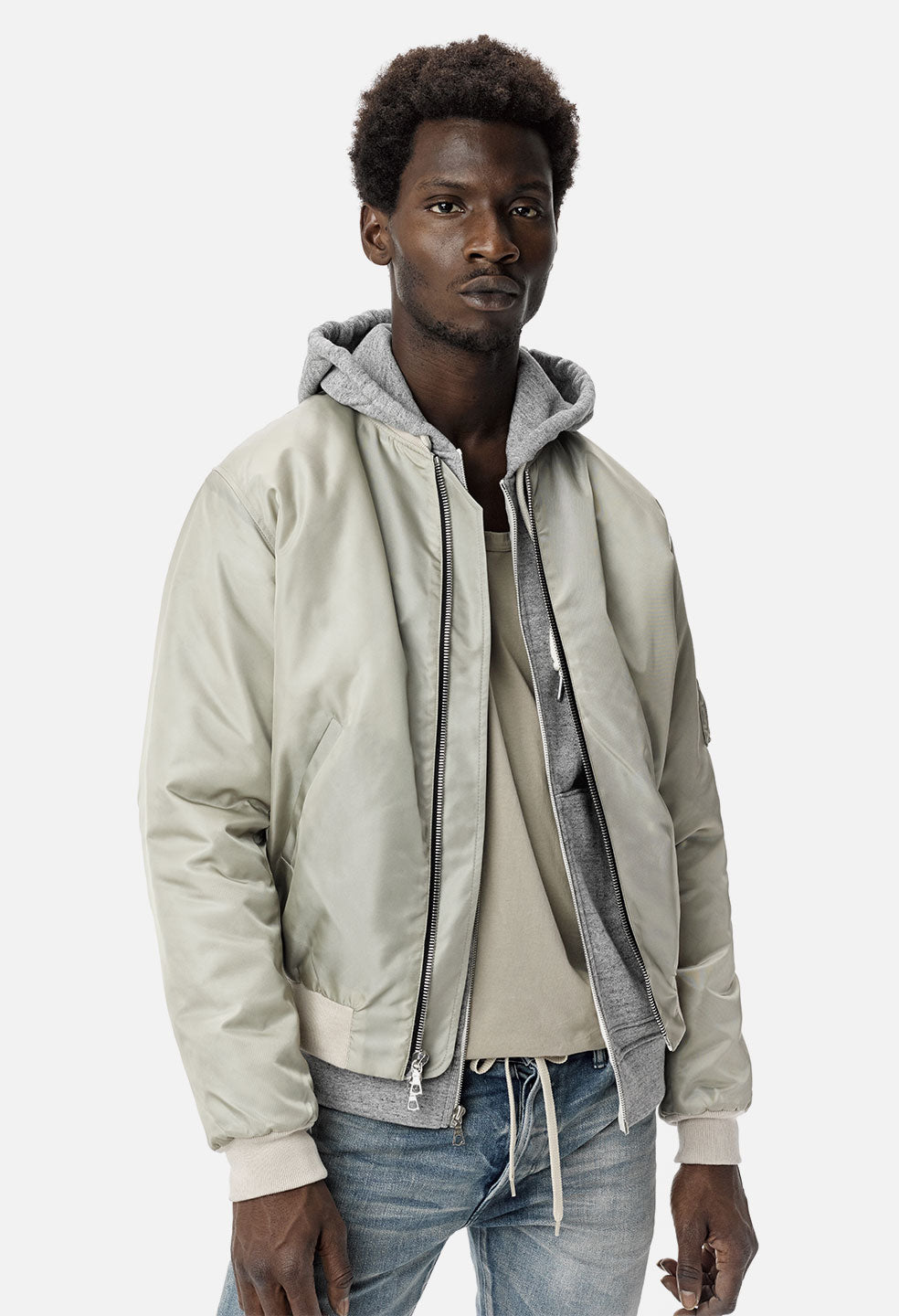 Tan bomber outlet