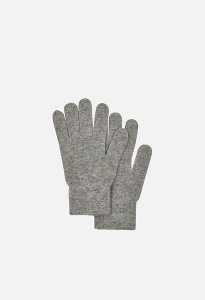 Gloves Grey Heather Cashmere Blend /