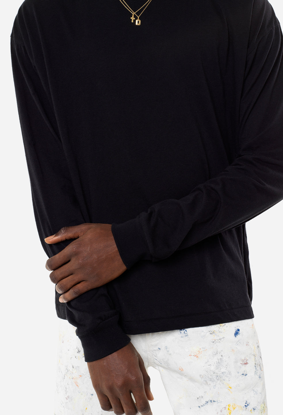 Cotton Cashmere Pullover / Black - JOHN ELLIOTT