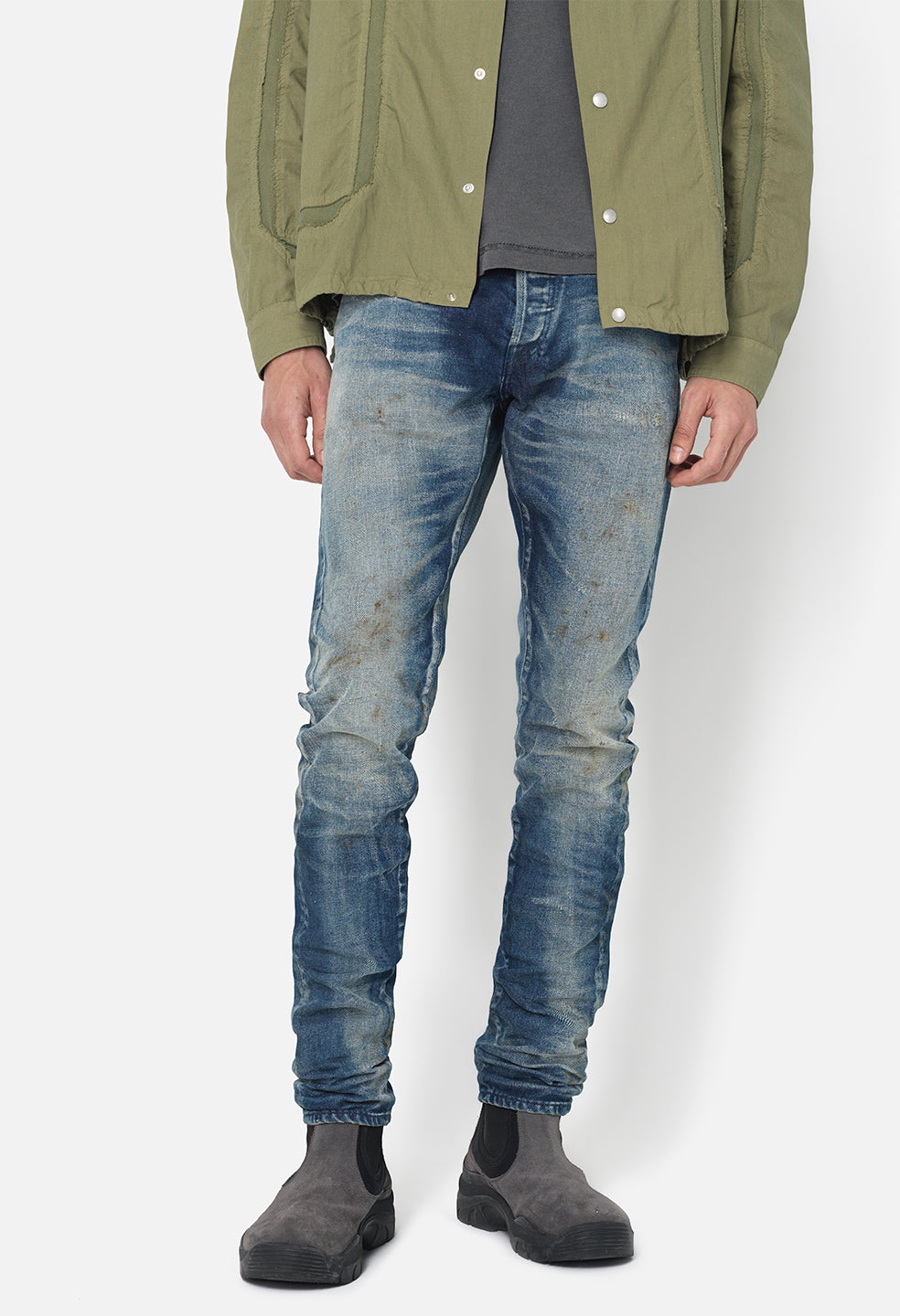 Iron Charlie Vintage Distressed Denim Work Jacket