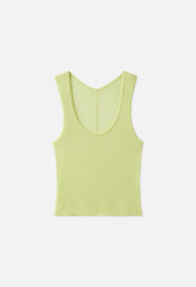 Gauze Rib Tank / White - JOHN ELLIOTT