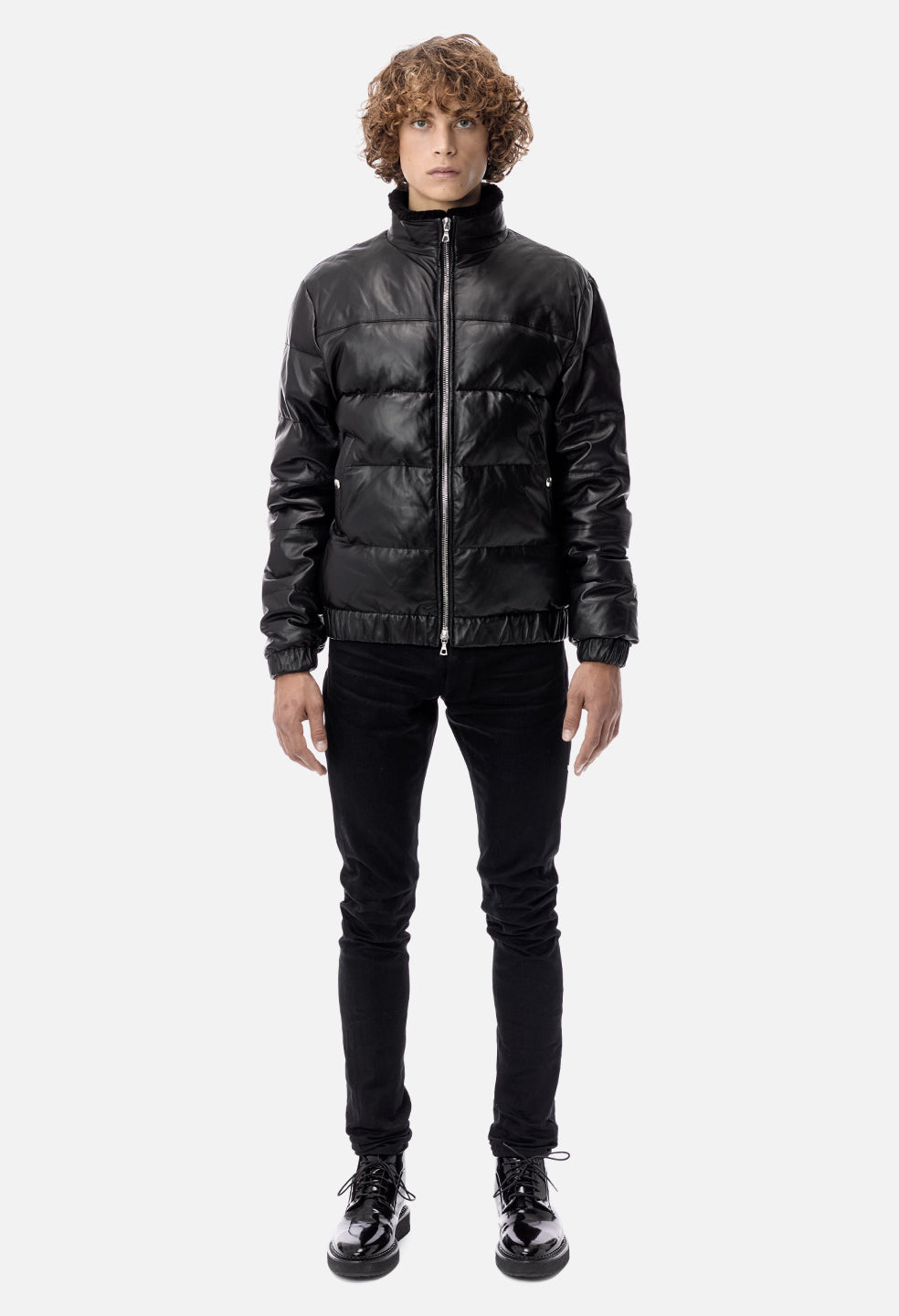 Leather Down Jacket / Black - JOHN ELLIOTT