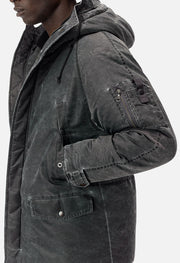 スノーブルー john elliot nicasio parka Sサイズ ダウンパーカー