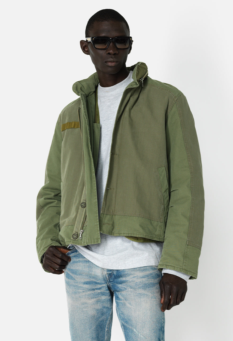 Paneled N-1 Deck Jacket / Olive