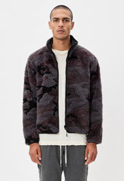 John Elliott New Polar Fleece Parka Moonlight Camo Jacquard Jacket 2 Medium