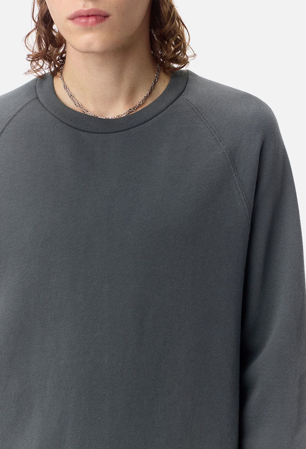 John Elliott Raglan Crewneck Carbon Gray Pullover Sweatshirt Size Small NWT  - Sweaters