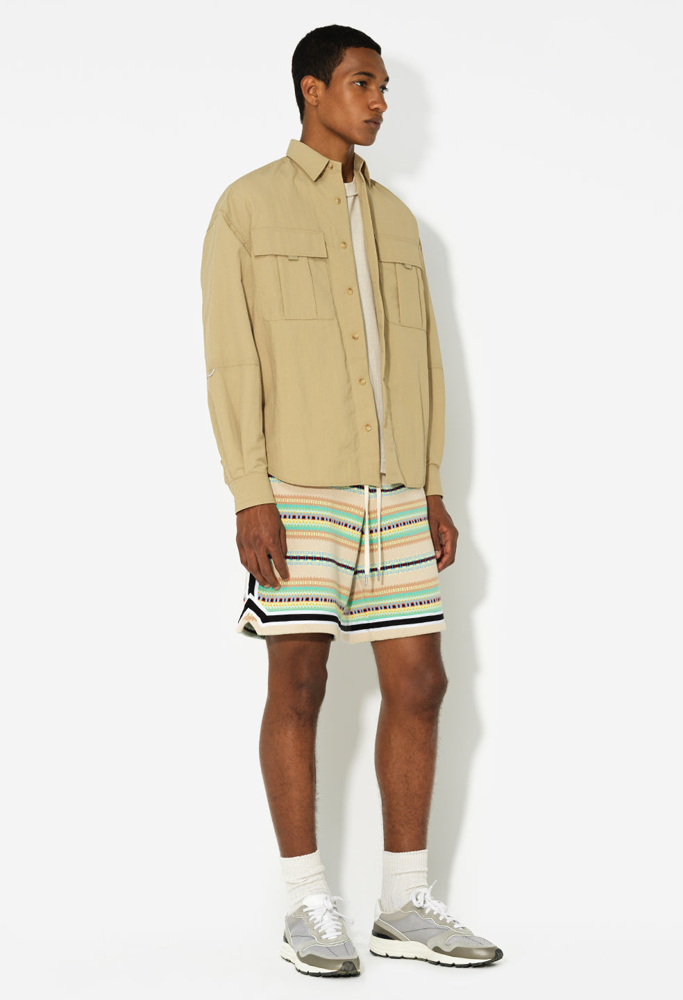 Safari Shirt Jacket / Tan