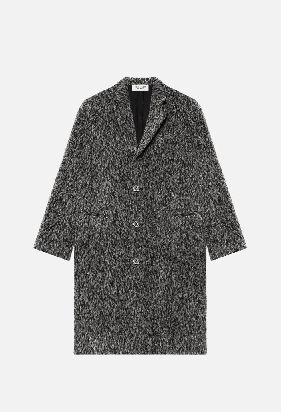 Scarlet Overcoat / Alpaca Jacquard - JOHN ELLIOTT