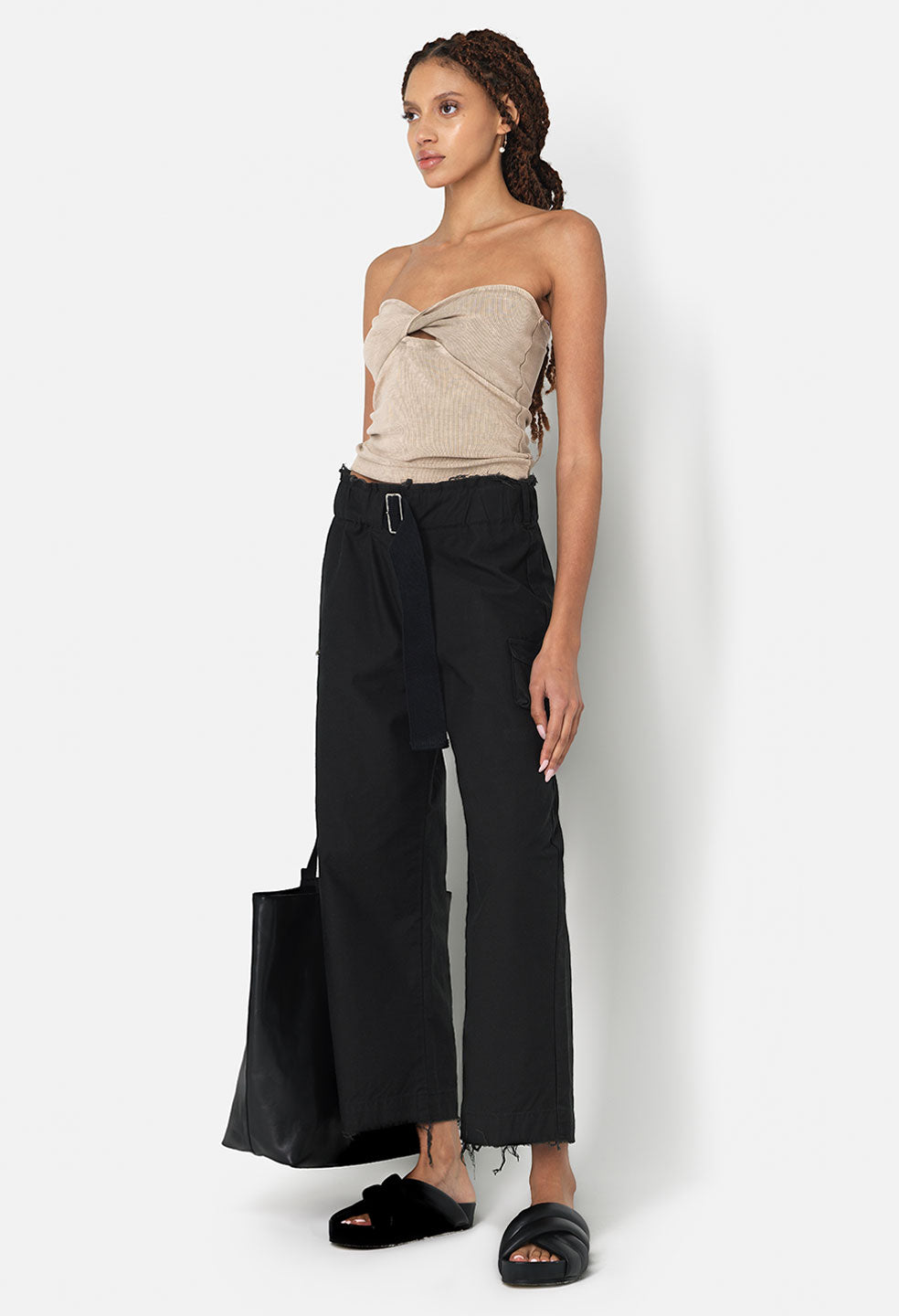 Wide Leg Pants for Women Summer Casual Baggy Elastic Waist Belted Ankle  Pants Solid Color Palazzo Pants Trousers Womens Clothes - Walmart.com