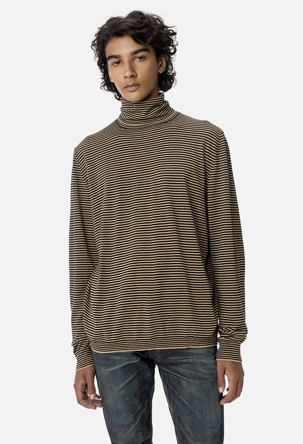 Striped turtleneck outlet mens