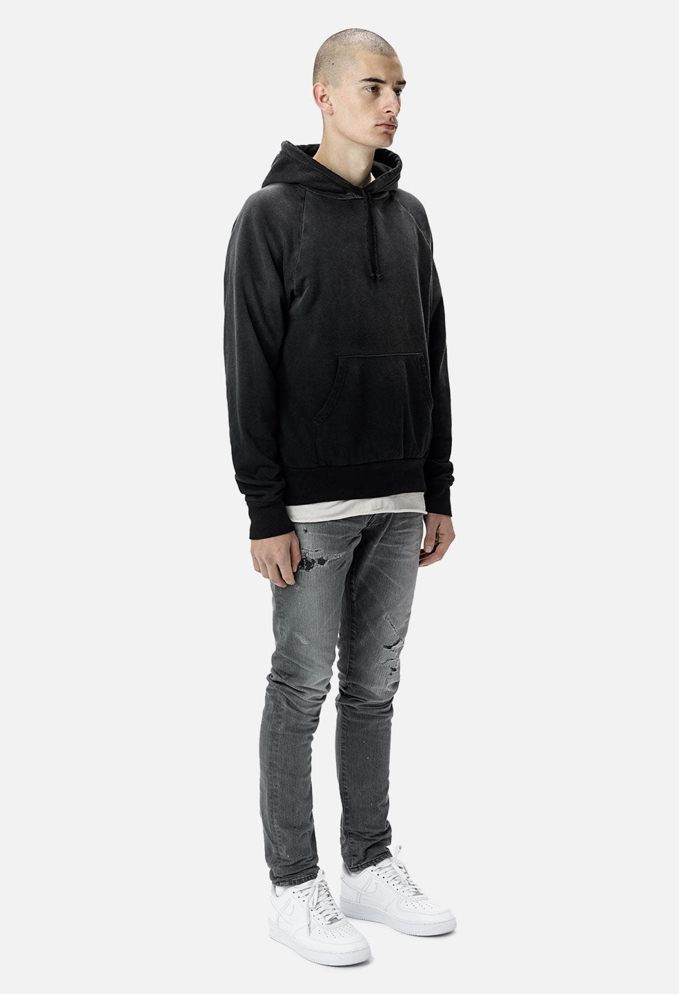 John elliott thermal hot sale lined hoodie